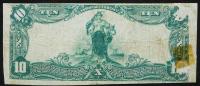 $10 National Bank Note. Rollstone NB, Fitchburg, MA. Ch. 702. Fr. 613. - 2