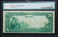 $20 National Bank Note. Fall River NB, Fall River, MA. Ch. 590. Fr. 642. PMG Very Fine 30. - 2