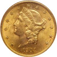 1904 $20 Liberty NGC MS64