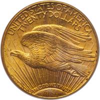 1916-S $20 St. Gaudens PCGS MS62 - 2