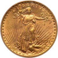 1923 $20 St. Gaudens PCGS MS62