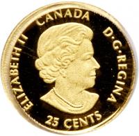 Canada. Gold 25 Cents, 2015 PCGS PF69 DC - 2