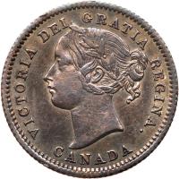 Canada. 10 Cents, 1858 PCGS AU58