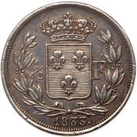 France. Pattern Â½ Franc, 1833 - 2