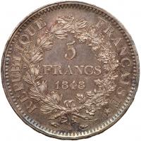 France. 5 Francs, 1848-A PCGS Unc - 2