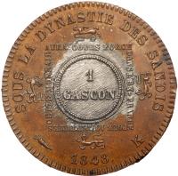 France. Gascon or 10 Centimes, 1848-K (Bordeaux) Unc