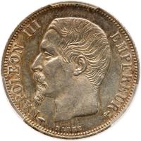 France. Franc, 1858-A (Paris) PCGS AU58