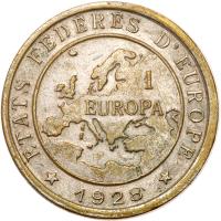 France. 1 Europa, 1928 - 2