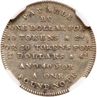 Great Britain. Somersetshire. 6 Pence Token, 1811 NGC Unc - 2