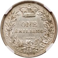 Great Britain. Shilling, 1871 NGC AU55 - 2