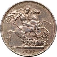 Great Britain. Jubilee Silver of 1887: Crown, Â½ Crown, Shilling, 6 Pence and 3 Pence - 2