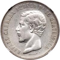 Guatemala. 4 Reales, 1860-R NGC AU53