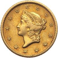 A Pair of PCGS Graded 1849-O and 1854 $1 Gold Coins