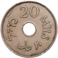 Palestine. 20 Mills, 1940 PCGS AU53 - 2