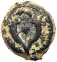 Ancient Judea. John Hyrcanus I, 135-104 BCE. AE Prutah (1.72g). Jerusalem. - 2