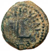 Ancient Judea. Procurator Pontius Pilate, 26-36 CE. AE Prutah (2.15g), 17/18-36 CE, Year 16 (29/30 CE)