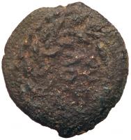 Ancient Judea. Procurator Valerium Gratus, 15-26 CE, AE Prutah (1.71g), Year 2 (15/16). - 2