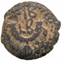 Ancient Judea. Procurator Valerium Gratus, 15-26 CE, AE Prutah (1.74g), Year 2 (15/16 CE).