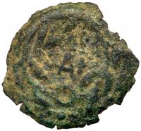 Ancient Judea. Procurator Valerium Gratus, 15-26 CE. AE Prutah (1.49g), 15/17 CE. Year 3 (16/17). - 2