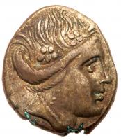 Euboea. Histiaia, ca. 313-265 BC. Silver Tetrobol (11 mm 1.64 g)BC Choice VF