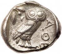 Attica, Athens. Silver Tetradrachm (17.17 g), ca. 454-404 BC Choice VF - 2