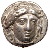 Islands off Caria, Rhodes. Silver Didrachm (6.59 g), ca. 305/4-275 BC VF