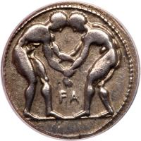 Pamphylia, Aspendos. 385-333BC. AR Stater ICG VF35