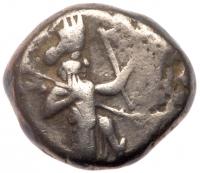 Achaimenidian Empire. Darius II Silver Siglos (16 mm 5.52g), ca. 425 BC VF