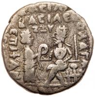 Parthian Kingdom. Vologases IV. BI Tetradrachm (12.47 g), ca. AD 147-191 About V - 2