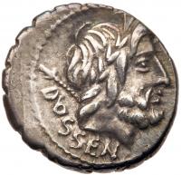 L. Rubarius Dossenus <I>(moneyer)</I>, 87 BC. AR Denarius (19mm, 3.84g)