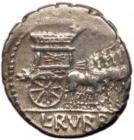 L. Rubarius Dossenus <I>(moneyer)</I>, 87 BC. AR Denarius (19mm, 3.84g) - 2