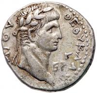 Syria, Seleucis and Pieria. Antioch. Nero with Divus Claudius, AD 54-68. AR Tetradrachm (26mm, 14.07) - 2