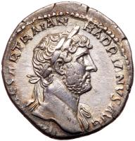 Hadrian, AD 117-138. AR Denarius (18mm, 3.17g)