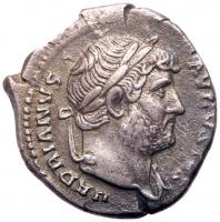 Hadrian, AD 117-138. AR Denarius (18 mm, 2.76 g) VF