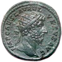 Lucius Verus, 161-169 AD. AE Dupondius (25mm, 12.35g)