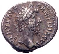 Lucius Verus, AD 161-169. Silver Denarius (18mm, 3.07g) VF