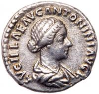 Lucilla, daughter of Marcus Aurelius. AD 164-182. AR Denarius (18mm, 3.20g)