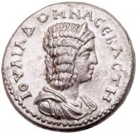 Cappadocia, Eusebeia. Julia Domna. Augusta, AD 193-217. AR Didrachm(21mm, 4.10g)