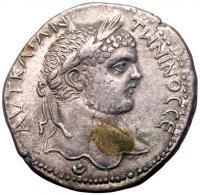 Cyprus. Uncertian. Caracalla, AD 198-217. AR Tetradrachm ( 27mm, 11.15g) VF