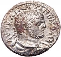 Phoenicia, Sidon. Caracalla, AD 198-217. AR Tetradrachm (28mm, 11.21g) VF