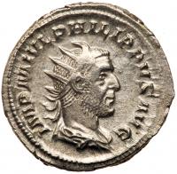 Philip I, 244-249 AD. Silver Antoninianus (22 mm 3.68 g) EF