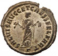 Constantius I, AD 305-306. Billon Follis (24 mm 8.1 g) EF - 2