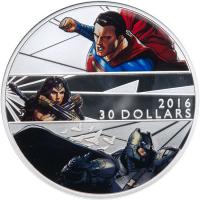 Canada. 2016 Batman v Superman Dawn of Justice Silver $30 NGC PF70 UC