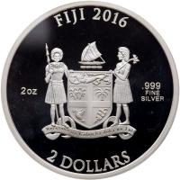 Fiji. 2016 30th Anniversary The Dark Knight Silver $2 NGC PF70 UC - 2