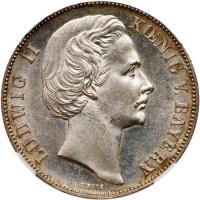 German States: Bavaria. Taler, 1871 NGC MS62