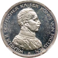 German States: Prussia. Proof 5 Marks, 1913-A NGC Proof 61