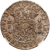 Mexico. 8 Reales, 1749-Mo MF NGC EF - 2