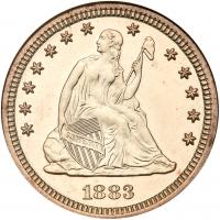 1883 Liberty Seated 25C NGC Proof 64