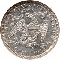 1883 Liberty Seated 25C NGC AU50 - 2