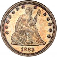 1883 Liberty Seated 25C NGC Proof 64